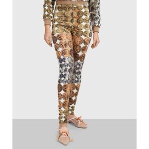 Roberto Cavalli Women’s Printli Leggings Size 44 / Medium Medallion Lightweight